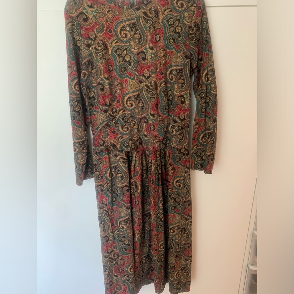 Vintage Paisley Dress